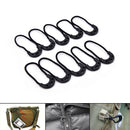 10X EDC Black Zip Zipper Pulls Cord Rope For Outdoor Travel Clothing Backpack V3