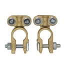 2X Solid Brass Heavy Duty Angle Battery Top Post Cable Terminal Wire Termin R6I3