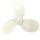Aluminum Outboard Propeller 3-Blade for Hangkai 3.5HP Boat Engine (White)