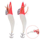 1PC Fishing Wood Shrimp Lures Luminous Artificial Fishing Lures With Squid HotOZ
