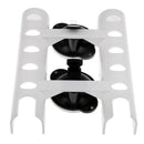 Suction Cup Fishing Rod Holder Boat Marine Tube Rod Rack 2 Tube Holder White