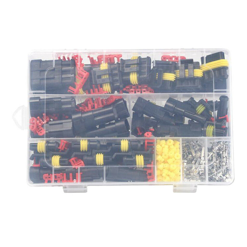 352PCS Car Waterproof Electrical Wire Connector Terminals 1 2 3 4 Pin Terminals