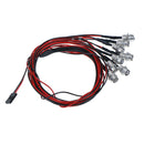 8 LED 5mm White Color Red Color LED Light Set for HSP RC CarsJA,a