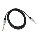 6.35mm 1/4 inch Stereo Plug to 3.5mm Audio Convertor Adapter Cable, for Mic