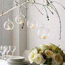 80MM Hanging Tealight Holder Glass Globes Terrarium Wedding Candle Holder C