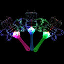 1Pc Luminous kids LED fan lighting up toys children flashing party props gif_ly