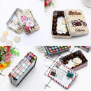 Mini Tin Trinket Jewelry Coin Box Tinplate Storage Case Small RectangulB Hn