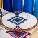 4 Pieces Embroidery Hoop Cross Stitch Hoops Imitated Wood Embroidery Circle