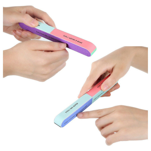 6 Pack Nail File and Nail Buffer Cosmetic Manicure, 7 Ways A6X4