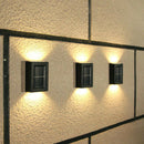 LED Solar Power Wall Light Waterproof Outdoor Garden Fence Lamp Warm White