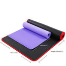 10Mm Thick Non-Slip Yoga Mat Nbr Fitness Pilates Mat Anti-Tearing Edge Begi O2O5