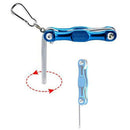 7Pcs In 1 Portable Folding Wrench Set Metric System Inner Hexagon Spanner W