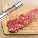 Stainless Steel Salt and Pepper Grinder Set 2 in 1-Adjustable Ceramic Sea S