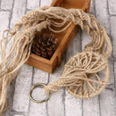 Handmade Macrame Plant Hanger Flower Pot Holder Pot Lifting 4 Leg String Ro