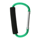6x Durable Aluminum Carabiner D Ring Snap Hook Keychain Keyring Cushion Grip