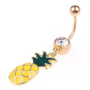 Fashion Women Pineapple Navel Nail Bar Piercing Belly Rings Body Jewelry