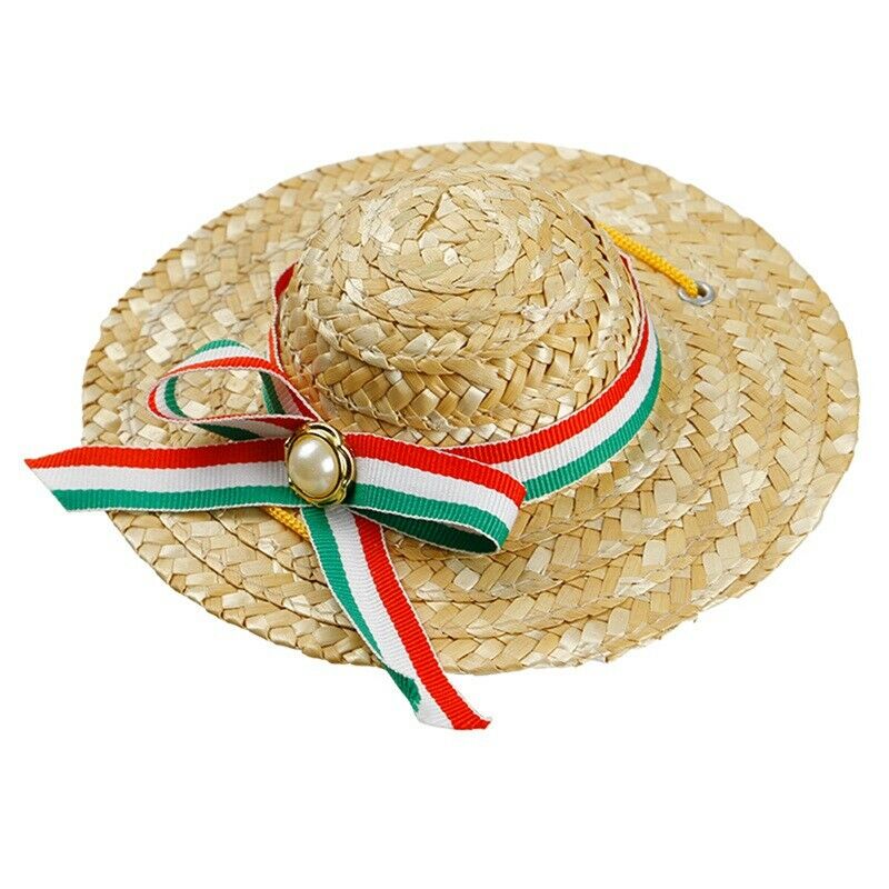 Mini Pet Dogs Sombrero Sun Hat Beach Party Straw Hats Dogs fashion Style Ha T1R2