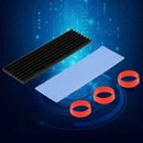 M.2 NGFF NVMe 2280 PCIE SSD Aluminum Cooling Heat Sink Thermal Pad With S6C K2W5