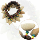 Handmade Nuts Shell Bracelet Handbell for Djembe African Drum Conga Percuss B1E8