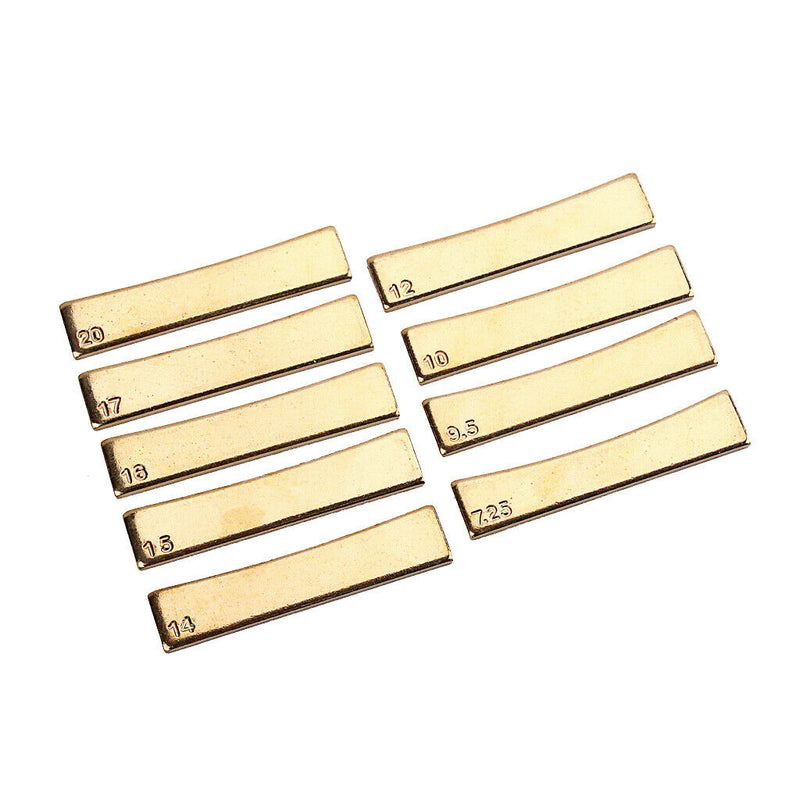 9pcs Guitar Fret Press Inserts Brass 7.25"/9.5"/10"/12"/14"/15"/16"/17"/20"