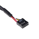 1Pc 9pin USB header male 1 to 4 female extension splitter cable 9p multiplie OZ