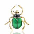 Cute Beetle Brooches Unisex Enamel Brooch Pin Fashion Insect Winter Coat Ac