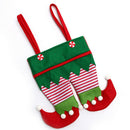 Christmas Elf Candy Bags Velvet Santa Claus Bags Festival Party Decor (B)