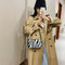 Plush Handbags Female Zebra Print Shoulder Underarm Bag Chain Purses (3)