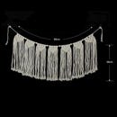 Macrame Woven Wall Hanging Curtain Fringe Garland Banner Shabby Chic Bohemi V8W7