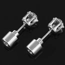 Glowing LED Earrings Crystal Color Changing Stud Earrings W6P1