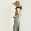 Korean Version Sun Hat For Women Holiday Straw Hat Female Summer Big Brim H