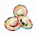 10Pcs Natural Straw Mexican Hat Mini Sombrero Baby Shower Birthday Party De
