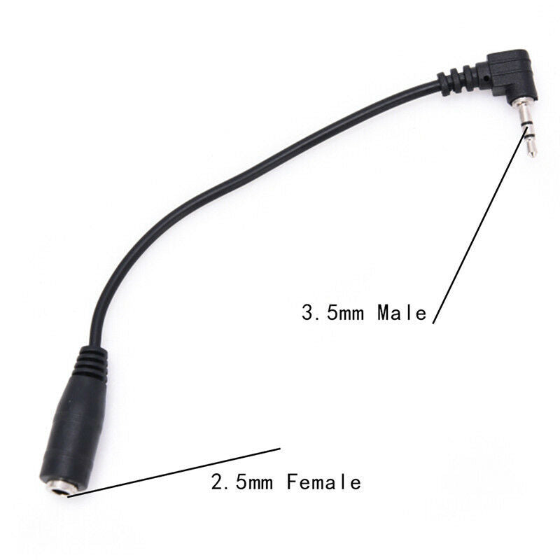 2.5mm Male To 3.5mm Female Earphone Converter Cable Stereo Headphone AdapteB ES