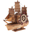 Creative Gifts Music Boxes Shaped Fishing Boat Handmade Craft Game For Children