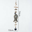 Wooden Pendant Ornaments Porch Decor Rusty Tassel Home Garden Decor Style03