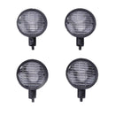 4pcs RC Car LED Light Cover Lampshade for 1:10 Tamiya HSP (Round White)