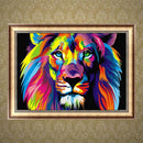 Colorful Lion 5D Diamond Painting Home Decor Embroidery Cross Stitch Craft