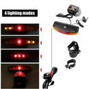 Bicycle Turn Signal Brake Light Bike Warning Taillight with Electronic Horn