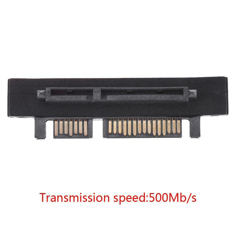 90 Degree 22Pin SATA Male to Female Port Adapter for SATA HDD SSD(Right)