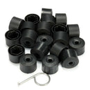 20 pcs Wheel Lug Nut Bolt Tire Screw Dust Cover Cap Dismantler Tool Set