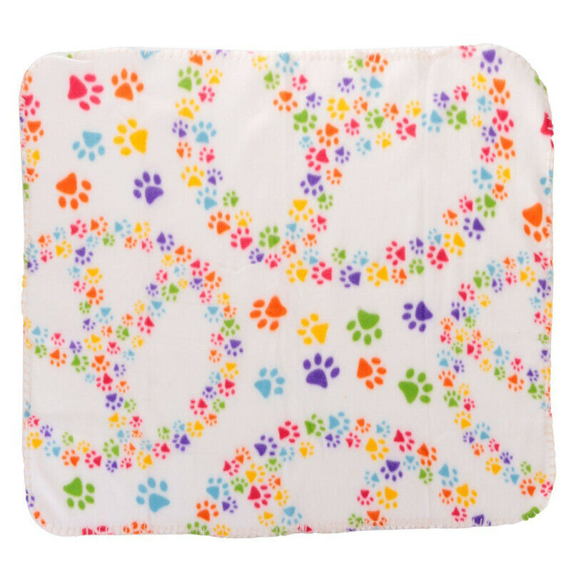 Foot Print Pet Blanket Animal fleece blanket blanket mat Cats and dogs good O2B8