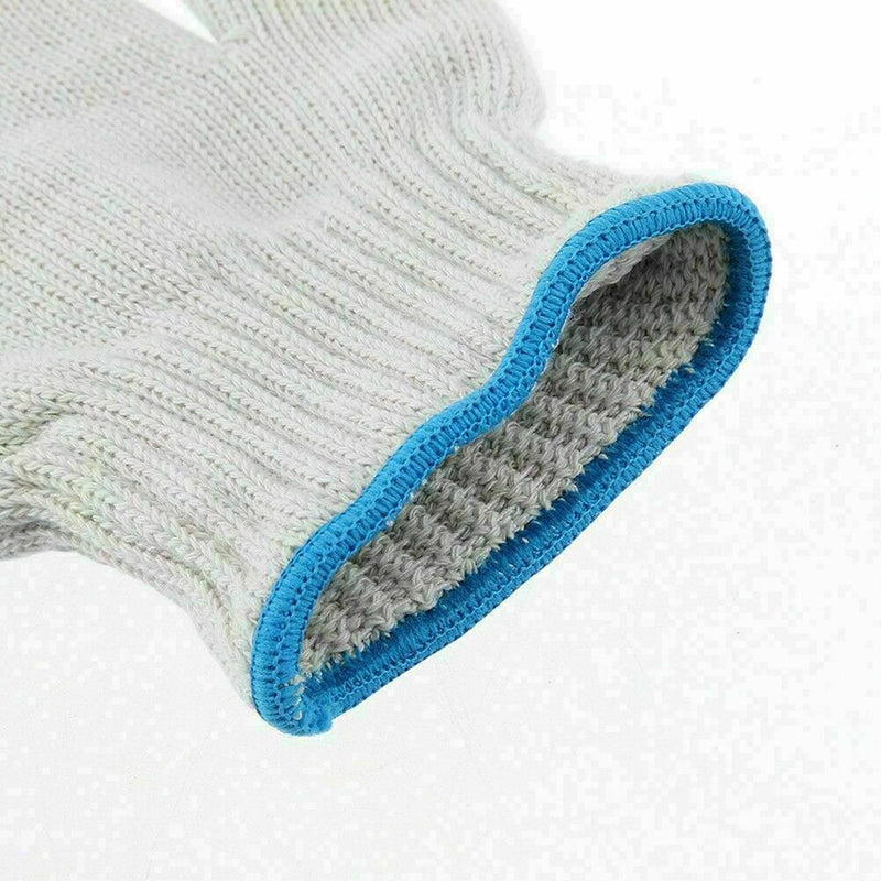 1 Pair String Cotton Yarn Stretchable Knitted Labour Work Protection E7U2 X V9V8