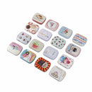 practical square iron box storage box wedding seal jewelry pill cases tin box LJ