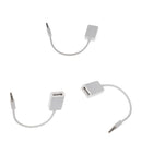 3x 3.5mm Male Plug Jack To USB 2.0 Female AUX Audio Adapter Converter Cable