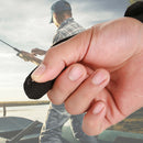 5x Fishing Glove One Finger Stall Shield Saltwater Trolling PU Leather Black