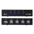 Metal Usb 2.0 4 Ports Share Switch Switcher Selector Box Hub Sharing Switch K6T2