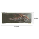 5D DIY Full Drill Diamond Painting Fierce Tiger Cross Stitch Embroidery Kit