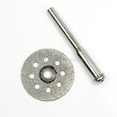 New 5 Piece 22mm Diamond Ceramic Glass Cutting Discs Rotary Tool with Mandrel