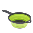 Camping Hiking Collapsible Colander Kitchen Folding Strainer Basket Basin Green