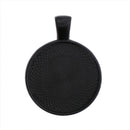 80pcs Round Pendant Trays Glass Cabochon Base 8 color Jewelry Making Craft BX